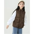 thumbnail image 3 of Happy Cherry Boys Gilets Toddler Waistcoat Jackets Kids Winter Vest Coat Outwear Outfits 3 Years Brown, 3 of 7