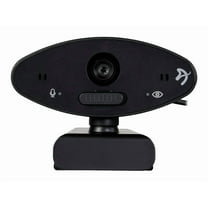 Arozzi - Occhio True Privacy Webcam - Magnetic Privacy Cover, Dual Omni-Directional Noise Cancelling Microphones with Manual Circuit Breaker, and Full HD, Black