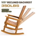 thumbnail image 2 of Naipo Patio Rocking Chair All-Weather, Porch Rocker Chair 400 lbs Capacity,  Outdoor and Indoor,  Teak, 2 of 7
