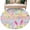 Blue Pink, variant on Round Rugs 5Ft, Colorful Easter Round Area Rug Washable Indoor Throw Carpet, Spring Watercolor Bunny Egg Flower Wood Grain Soft Non Slip Circle Rug for Cabinet Bathroom Home Decor Aesthetic