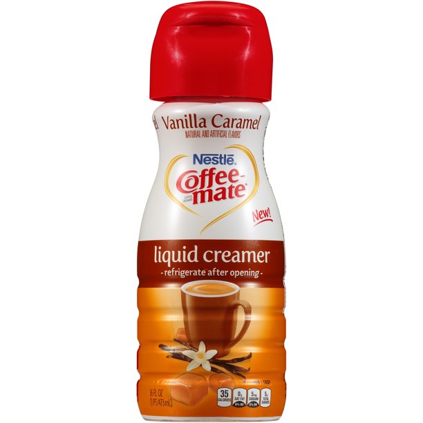 COFFEE MATE Vanilla Caramel Liquid Coffee Creamer 16 fl. oz. Bottle