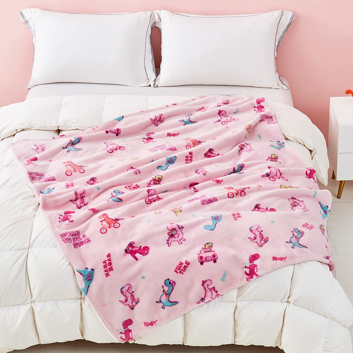 Dinosaur Blanket for Boys, Dinosaur Toddler Blanket for Boys and Girls