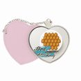 thumbnail image 1 of Hong Kong China huevo Puff Bolsa de viaje Mirror maquillaje corazón rosa, 1 of 4