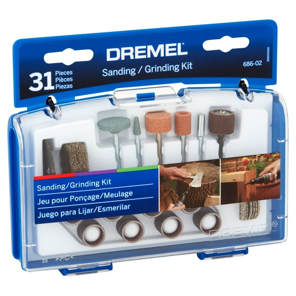 Dremel 68602 Sanding/Grinding Rotary Tool Mini Accessory Kit Walmart