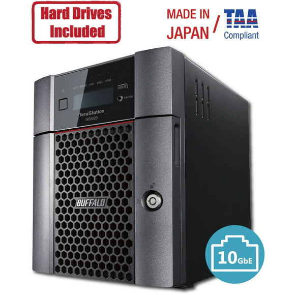 Buffalo TeraStation WS5020, Intel Atom C3338, 8GB RAM, 8TB HDD, Windows Server IoT 2019, WS5420DN