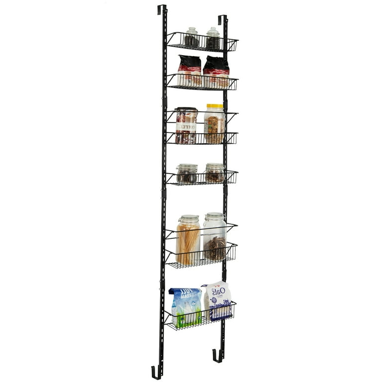 Costway Hanging Kitchen Storage Wire, 6-Tier Adjustable Pantry