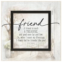 DEXSA Friend - A Friend Is Such Wood Plaque - 6" x 6 1/8"
