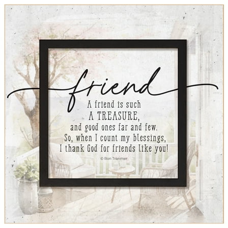 DEXSA Friend - A Friend Is Such Wood Plaque - 6" x 6 1/8"