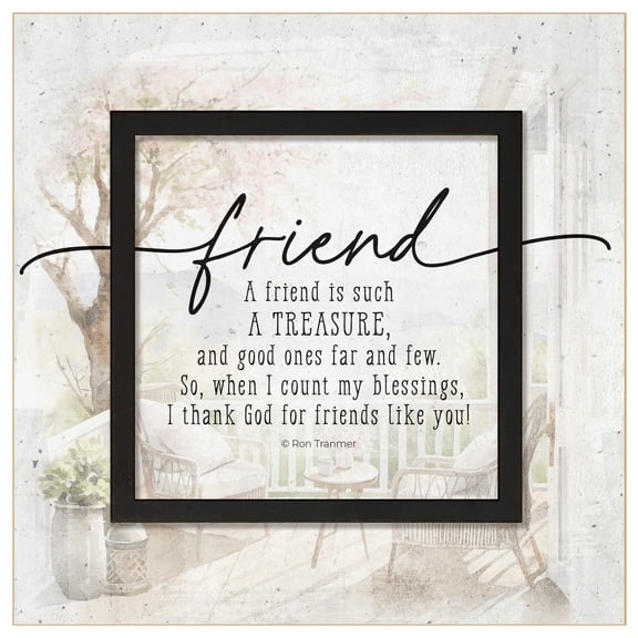 DEXSA Friend - A Friend Is Such Wood Plaque - 6" x 6 1/8"