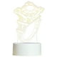 thumbnail image 2 of Xihbxyly Luz Nocturna de San Valentín, Lámpara Led Acrílica, Decoración con Alimentación Por Usb, Efecto de Visión 3D, Idea de Regalo Elegante, Decoración para El Hogar y La Oficina, Ambiente Nocturn, 2 of 2