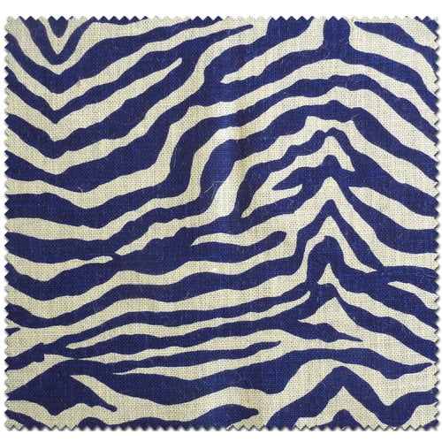Textile Creations Home Decor Burlap Zebra Royal Blue Fabric Per Yard Walmart Com Walmart Com