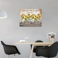 thumbnail image 3 of Farmhouse Office Wall Art Inspirational In This Office Pictures Wall Decor Motivational Teamwork Sunflower Canvas Decor Prints Painting Framed Office Artwork for Office Ready to Hang 12"x16", 3 of 6