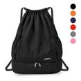 thumbnail image 1 of Graflsoa Waterproof Foldable Backpack with Wet-Dry Separation for Gym, Yoga, and Travel - Black Large Size, 1 of 6