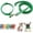 dark green, variant on Dog Collar with Bell Leash Set,Nylon Basic Reflective Puppy Collars Girls Boys Paw Print for XXS Xs Small Cat Pet Animal Litter Tiny Kitten