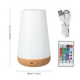 thumbnail image 2 of Yeacher Touching Control Bedside Table Lamp USB Rechargeable 3 Level Dimmable Warm White & RGB, 2 of 8