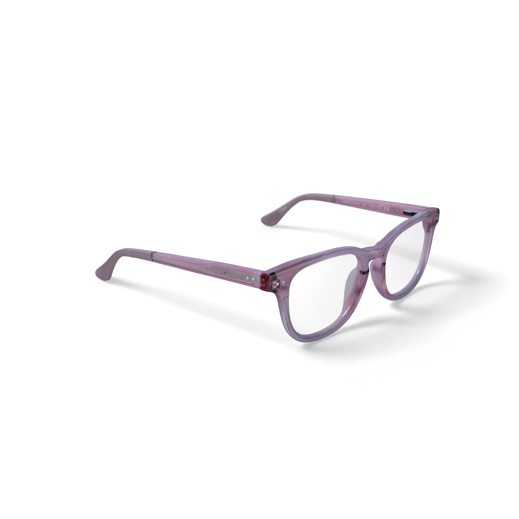 Jonas Paul Youth Harper Square Prescription Eyeglasses with Case, Pink Crystal