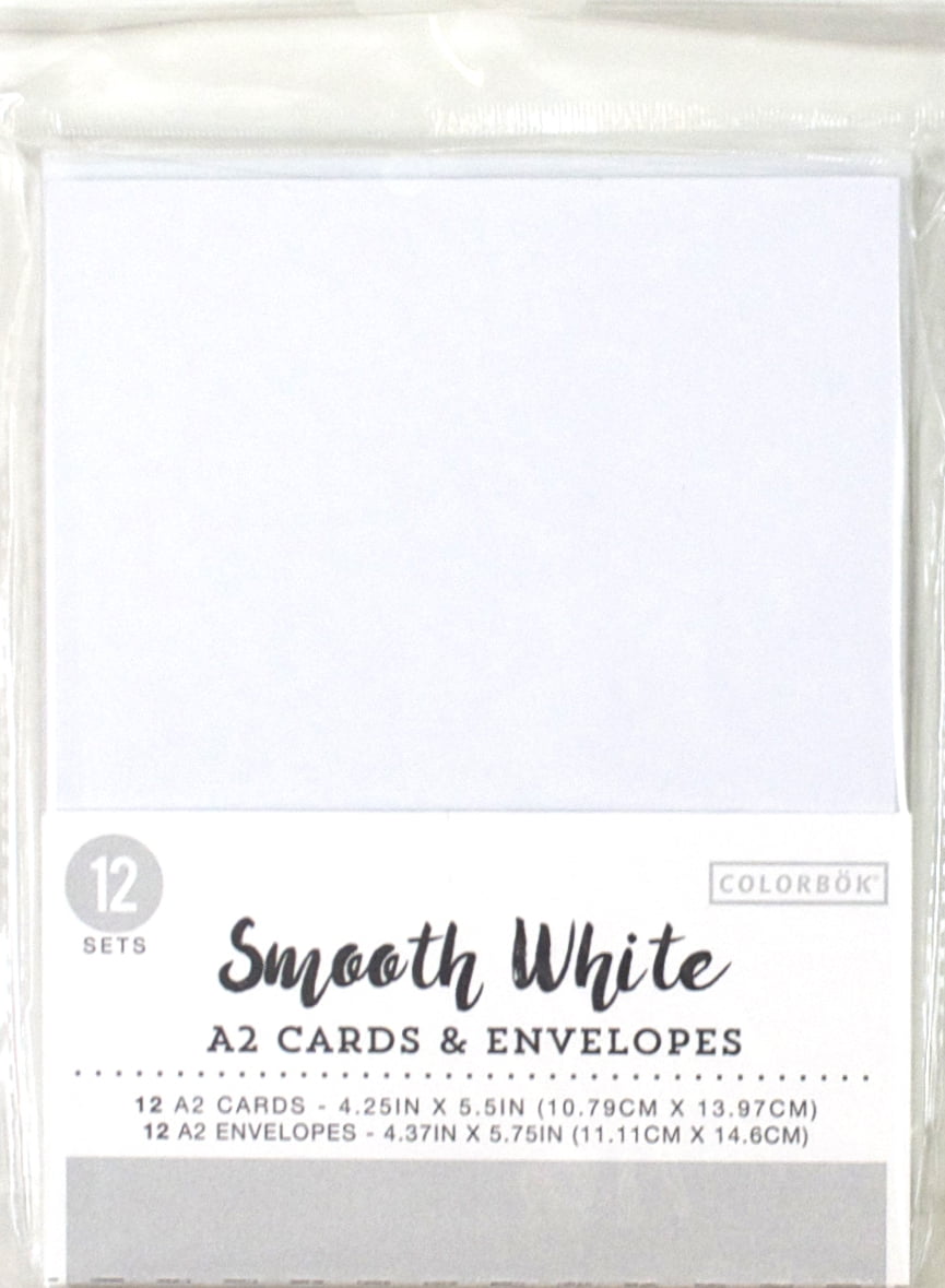 White Darice ENV45W A2 Envelopes 50 Pieces 