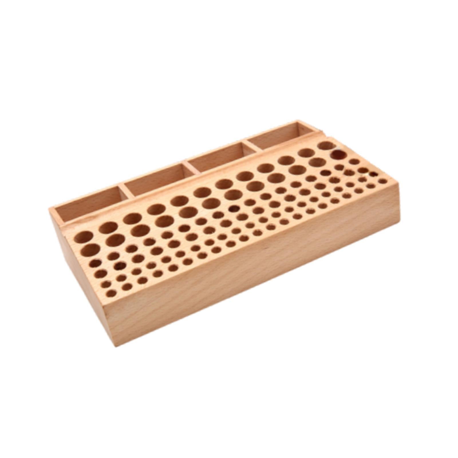 Wxqbjtam Leather Craft Tool Holder Home Wood Leathercraft Stand Holder for Painting Brush
