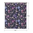 thumbnail image 5 of Pioneer Flower Floral Print Pattern Shower Curtain 72"x84" ,Bathroom Decorative Shower Curtains Set with 12 Hooks,Modern Waterproof Washable Shower Curtain, 5 of 6