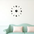 thumbnail image 2 of TKSE Pegatina de Reloj de Pared, Espejo acrílico de 1mm, decoración de Reloj, Pared DIY, decoración Moderna para el hogar, la Oficina y la habitación (4 Colores)(Negro), 2 of 8