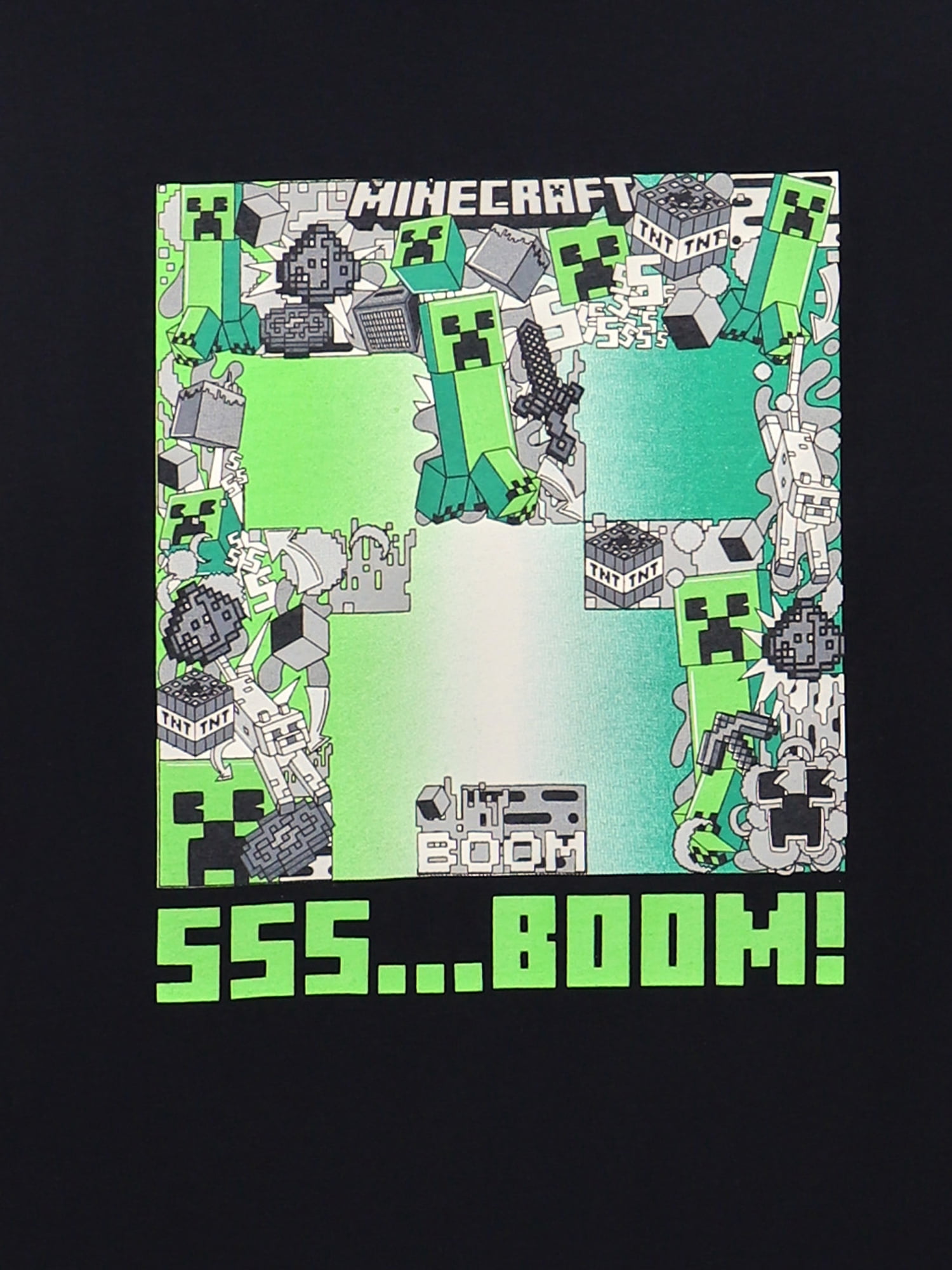 Minecraft Boys Graphic Short Sleeve and Long Sleeve Tees, 2-Pack, Sizes XS-2XL
