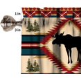 thumbnail image 5 of Rustic Farmhouse Valances Curtains for Kitchen Windows, Lodge Bear Moose Deer Country Style Farmhouse Country Short Small Curtains Treatments for Bedroom Living Room Bathroom, 54" X 18", 5 of 5