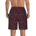 thumbnail image 3 of Yiaed Music Print Men's Swim Trunks with Lining Quick Dry Sports Shorts Beach Shorts Boardshorts-Medium, 3 of 5