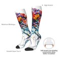 thumbnail image 4 of Goofa Colorful Floral Jellyfish Pattern Adult Stockings, Color-Block Knee High Socks, Comfortable and Breathable, Soft and Stretchable, Sports, and Decoration, 4 of 6