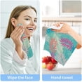 thumbnail image 7 of GZHJMY 2PCS Tropical Palm Leaves Towels Cotton Washcloths Set,Quick Drying & Absorbent Soft Bathroom Hand Towel Lightweight & Portable Fingertip Towel, 7 of 7