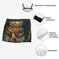 thumbnail image 6 of Bingfone Surreal Meditating Cat Men's Underwear - Casual Stretch Boxer Briefs-X-Large, 6 of 7