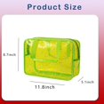 thumbnail image 2 of Bolsa de Cosméticos Estrella Grande Impermeable Verde de PVC Transparente RSRSLEII, 2 of 6
