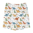 thumbnail image 4 of Odeerbi 5-14 Años Niños Niñas Verano Dinosaurio Imprimir Pantalones Cortos Entrenamiento Atlético Pantalones Cortos Deportivos Lindo Transpirables, 4 of 5