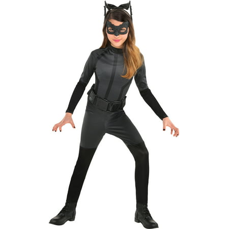Batman: The Dark Knight Rises Catwoman Costume for Girls, Size Medium, Jumpsuit