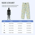 thumbnail image 6 of Kdxio Daisies Flowers Print Men's Sleep Pajama Pant Lounge Pants with Pockets, 6 of 8
