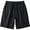 Black, variant on Men's Quick-Dry Casual Shorts, Elastic Waist 5-Inch Swim & Beach Trunks, Lightweight Breathable Mens Shorts Khaki M