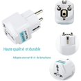 thumbnail image 3 of Adaptador de Corriente Universal oso de fresa EE.UU./Reino Unido/China a Europa 16A Blanco, 3 of 5