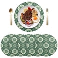 thumbnail image 5 of Ryvnso Boho Art Flowers Round Plate Mats Dining Table Placemat Set of 4 for Holiday Decoration, 5 of 7