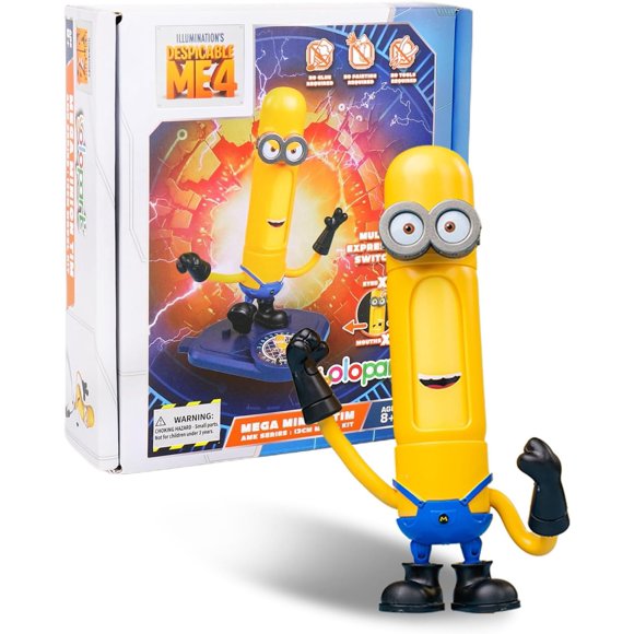 Minions Toy Despicable Me 4 Toys, 5.1 Inch Mega Tim Action Figures, Gifts for Kids Ages 8 Years & Older