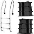 thumbnail image 4 of yeuweold 2Pcs Swimming Pool Ladder Buckle, Plastic Embedded Parts Swimming Pool Escalator Accessories, Ladder Buffer Ladder Clamp for Swimming Pool, 4 of 5