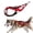 Red, variant on Dog Sledding Harness, Reflective Weight Pulling Harness for Small Medium Large Dogs, Adjustable Mushing Harness for Bikejoring, Skijoring