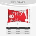 thumbnail image 2 of Salouo Saying Ho Ho Ho Print Print Pillow Case Cover,Wrinkle-Free Bed Pillow Cover Pack of 1 Home Decor Fade-Resistant and Stain-Resistant ,Pillows Not Included -20"x30", 2 of 8