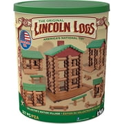 LINCOLN LOGS-Collectors Edition Village-327 Pieces-Real Wood Logs-Ages 3+ - Best Retro Building Gift Set for Boys/Girls-Creative Construction Engineering–Top Blocks Game Kit - Preschool Education T