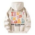 thumbnail image 5 of Women Blouses Lined Sweater Women Oversized Tunic Ladies Cowl Neck Sweatshirt Womens Cold Gear Half Zip Crop Fall Sweaters Womens Zip up Top Athletic Sweater Light Long Hoodies Beige S, 5 of 6