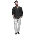 thumbnail image 2 of Atasi Solid Adjustable Ethnic Bottom Pant For mens Dupion Readymade Pajama, 2 of 5