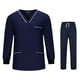 thumbnail image 1 of Conjuntos de uniformes médicos Fernando para enfermeras pantalones suaves y cómodos Azul oscuro SG, 1 of 8