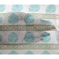 thumbnail image 4 of oneOone Viscose Chiffon Fabric Leaves & Lotus Block Decor Fabric Printed BTY 42 Inch Wide, 4 of 4