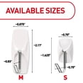 thumbnail image 4 of Ganchos de alambre pequeños Wall Hooks Command, 32 unidades, 4 of 9