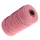 thumbnail image 4 of Bewildely 1 rollo de cuerda de algodón hecha a mano, 3mm de diámetro, cuerdas artesanales tejidas de un solo Color, 100m Artesanía Rosado Bewildely HA5320-05B, 4 of 6