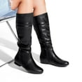 thumbnail image 5 of BURUDANI Women's Platform wide Knee High Fashion Pull On Slouchy Boots, 5 of 6