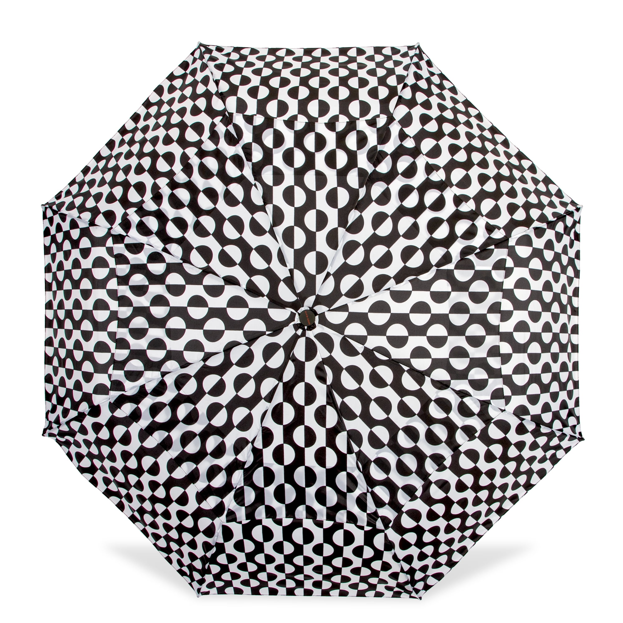 Canopi by ShedRain Windpro Vented Auto Open and Close 47" Printed Umbrella - Black and White Geo Design